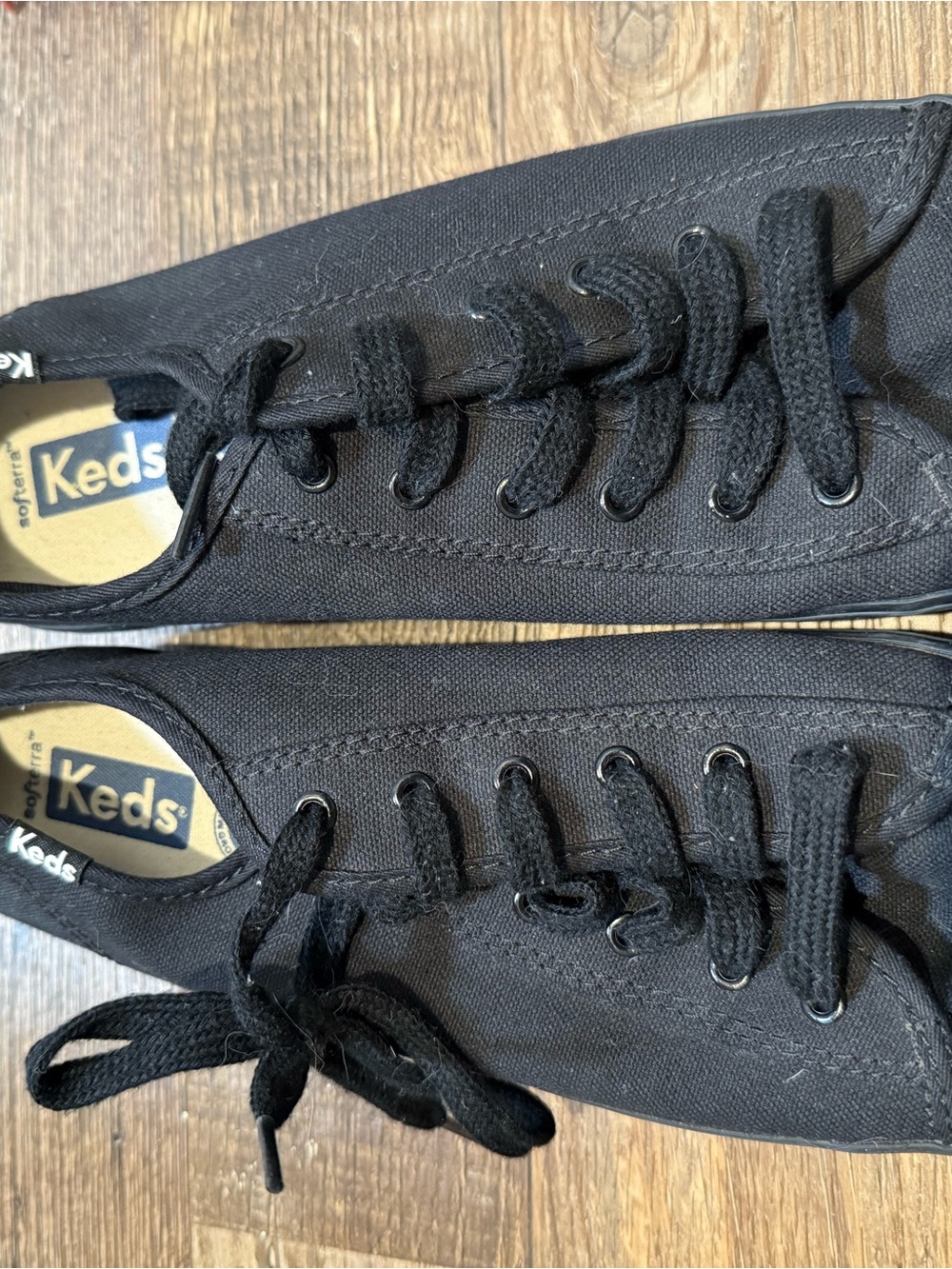 Keds Black Canvas Low-Top Sneakers
